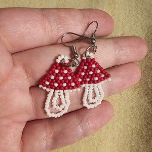 Mushroom earrings